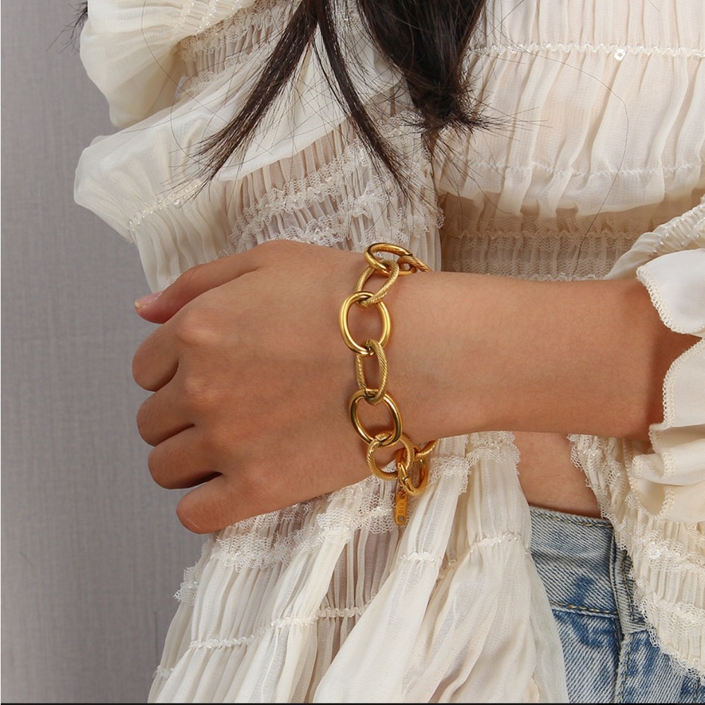 18K Gold Plated Bracelet, Vintage Style Bracelet, Bohemian Bracelet